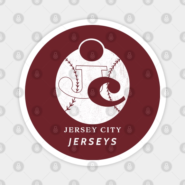 Defunct Jersey City Jerseys Baseball 1960 Magnet by LocalZonly